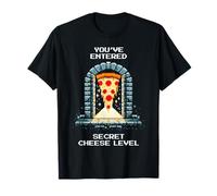 Livello di formaggio segreto | Pizza Pixel Gaming | Amanti del formaggio Maglietta