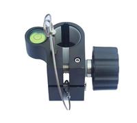 Livello di livellamento nero con perlina a bolla livello ad alta precisione for asta di centraggio asta in fibra di carbonio GPS da 25 mm(Black)