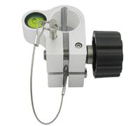 Livello di livellamento nero con perlina a bolla livello ad alta precisione for asta di centraggio asta in fibra di carbonio GPS da 25 mm(White)