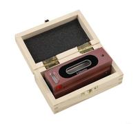 Livello di misurazione industriale, struttura in acciaio con risoluzione 0 02 mm/m, design con base scanalata a V, fiale graduate per bolle, viene fornito con custodia in legno (100 mm)