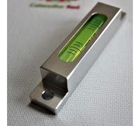 Livello di Precisione del Metallo, livella a bolla, fiale tubolari, fiala a cilindro, sensibilità autolivellante accurata, Verde,