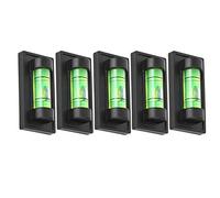 Livello di Precisione Quadrato Compatto per un Posizionamento Preciso, Accessori per Treppiede Telecamera Nera 5pcs