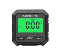 Livello digitale, Inclinometro Digitale Con Misuratore Di Righello Smussato, Goniometro, Angolo, Retroilluminazione A Base Magnetica,per la costruzione di misurazioni(Black)