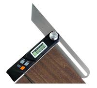 Livello elettronico Cercatore angolare da 360 gradi T Calibro smussato Goniometro digitale Inclinometro Righello Display LCD scorrevole Acciaio inossidabile