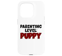 Livello Genitoriale Cucciolo Divertente Nuovo Cane Proprietario Custodia per iPhone 15 Pro