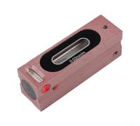 Livello in acciaio con risoluzione 0 02mm/m, base scanalata a V per il posizionamento del tubo, fiale graduate per la precisione e custodia in legno per una conservazione sicura (100 mm)