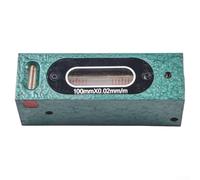 Livello industriale della striscia d'acciaio del grado 100mm con risoluzione di 0.02mm, base della scanalatura a V per i tubi, precisione a terra per, graduato Bubble Vi