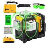 Livello laser 3D con 12 linee e luce verde Livello laser a batteria al litio con luce verde Specifiche del prodotto:●Precisione: +/- 1 mm/7 m●Batteria inclusa: Originale●Batteria richiesta: 12 V●Tipo