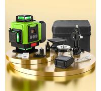Livello laser 4D a 16 linee 12 linee Livello 3D 360 ° Raggi laser verdi super potenti incrociati orizzontali e verticali autolibranti 4D 16lines With 1m bracelet