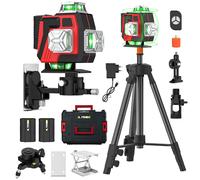 Livello Laser 4D a 16 linee linea verde autolivellante 360 controllo orizzontale e verticale livelli Laser a raggio verde batteria 2 pezzi