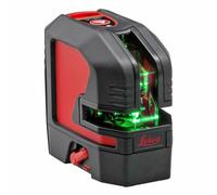 Leica Lino L2G - livella laser a linee incrociate con batteria agli ioni di litio, caricabatteria, innovativo adattatore magnetico, supporto da parete e valigetta di trasporto (fascio laser verde)