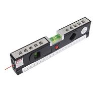Livello laser con metro a nastro Pro 4 (100 cm) / Bolle di livello con luce LED,