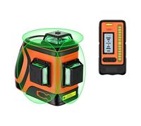 Livello laser, Livella Laser Per Esterni Con Ricevitore, Autolivellante A 360° Ad Alta Potenza Da 400 Piedi Rilevatore Per Costruzioni Luce Solare,H3-360G-Kit,per la lavorazione del legno