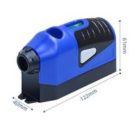 Livello laser, Mini Livella Laser Verticale Portatile Diritta 90 Strumento Di Misurazione Autolivellante In Plastica A Forma Mouse,per la lavorazione del legno(Blue)