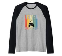 Livello sessantasette Meme di Videogiochi sbloccati 67 Maglia con Maniche Raglan