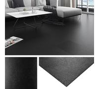 Livelynine 32 Piastrelle Adesive Pavimento 30x30cm Pavimento PVC Adesivo Grigio Scuro Lavabile Rivestimento Cucina Piastrelle Pavimento Interno PVC Mattonelle Adesive Pavimento Soggiorno Laminato PVC