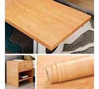 Livelynine 40CMX5M Carta Adesiva per Mobili Ciliegio Carta da Parati Adesiva Effetto Legno Pellicola Adesiva per Mobili Mobiletto Tavolo Scrivania Piano Top Cucina Laminato Rivestimento Mobili Adesivo