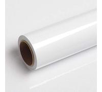 Livelynine 40CMX5M Carta da Parati Bianca Lucida Pellicole Adesive per Mobili Cameretta Carta Adesiva per Armadio Interno Rivestimento Cucina PVC Plastica Adesiva Lavabile Carte Adesive Rotolo