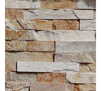 Livelynine Carta da Parati 3D Camera da Letto Soggiorno Carta Parati Adesiva Muro Mattoni Adesivi Rivestimento Parete Adesive per Muro Carte Adesiva per Pareti Cucina Bagno Moderna Pietra 40CMX2M