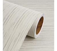 Livelynine Carta da Parati Camera da Letto Beige Effetto Tessuto Erboso 40CMx5M Carta Adesiva per Mobili Cucina Neutra Carte Parati Adesiva Muro Soggiorno Bagno Rivestimento Adesivo per Mobili Armadio