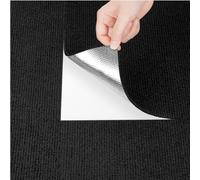 Livelynine Moquette Adesiva Pavimento Nero 16-Pezzi Antiscivolo Piastrelle per Moquette Autoadesive 30x30CM per Casa Ufficio Commercio Resistente Pavimenti In Moquette Camera da Letto Soggiorno Nera