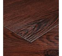 Livelynine Piastrelle Adesive Pavimento Legno Scuro 30x30CM Pavimento PVC Adesivo Vinile Legno Mogano 32-Piastrelle Pavimento PVC Adesivo Effetto Legno Cucina Bagno Mattonelle Adesive Pavimento Camera