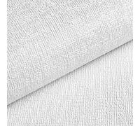 Livelynine Spessa Carta da Parati Adesiva Muro Bianco Rilievo Rivestimento Parete Adesivo 3D Carta Parati Adesiva Muro Camera da Letto Salotto Soffitto Rotolo Adesivo Muri Bianco 45CMx2M