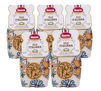 LIVERA - Gigli Ricci BIO pasta di semola di grano duro, Biologica, trafilata al bronzo a lenta essiccazione, italiana, lavorazione artigianale, pack da 5 x 500gr