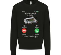 Liverpool È Chiamata Divertente Calcio Bambini Felpa Maglione