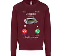 Liverpool È Chiamata Divertente Calcio Bambini Felpa Maglione