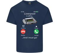 Liverpool È Chiamata Divertente Calcio T-Shirt Ragazzi Ragazze