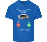 Liverpool È Chiamata Divertente Calcio T-Shirt Ragazzi Ragazze