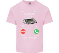 Liverpool È Chiamata Divertente Calcio T-Shirt Ragazzi Ragazze
