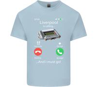 Liverpool È Chiamata Divertente Calcio T-Shirt Ragazzi Ragazze