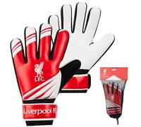 Liverpool F.C. Guanti da Portiere per Bambini e Ragazzi, Guanti da Calcio Taglia 5 e 7 con Palmo in Lattice Antiscivolo (Taglia 7)