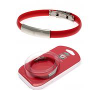 Liverpool FC Acciaio Inox Club Crest Calcio Bracciale IN Silicone Lfc