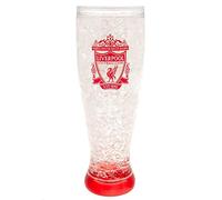 Liverpool FC - Bicchiere da birra per congelatore dal design sottile (taglia unica) (trasparente, rosso)