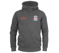 Liverpool FC Felpa con Cappuccio e Zip Intera Pile Ragazzi (GF503)