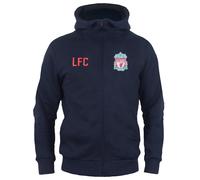 Liverpool FC Felpa con Cappuccio e Zip Intera Pile Ragazzi (GF503)