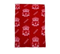 Liverpool FC Coperta Grande IN Pile Morbido Football Crest Ynwa 100cm x 150cm