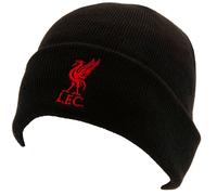 Liverpool FC Nero Polsino Berretto Beanie, Compleanno Regalo Prodotto Ufficiale