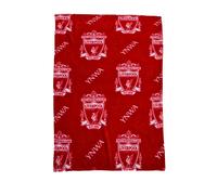 Liverpool FC Coperta Grande IN Pile Morbido Football Crest Ynwa 100cm x 150cm