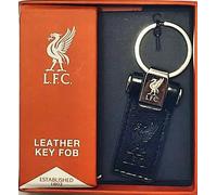 Liverpool FC - Reale Pelle Portachiavi Goffrato Crest Portachiavi Regalo