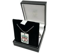 Liverpool FC Rosso Crest Inossidabile Cane Etichetta Ciondolo & 53cm Long