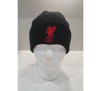 Liverpool FC Ufficiale Nero Cappello Bronx Con Rosso Liverbird Lfc - Ragazzi/Per