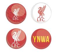 Liverpool FC YNWA Distintivo Set Misura Confezione 4 (BS3983)