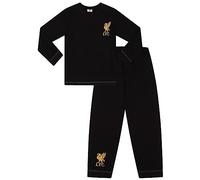 Liverpool Football Club - Pigiama lungo da uomo, colore: nero e oro, Nero , XXL