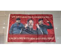 Liverpool Klopp Bandiera - I'M So Glad Che Jurgen Is A Rosso - Misura 5x3