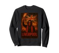 Liverpool - Maglietta Inghilterra Ultras Bad Boys con bandiera da uomo Felpa