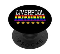 Liverpool Pride Gay Lesbiche Queer LGBT Bandiera Arcobaleno PopSockets PopGrip Adesivo